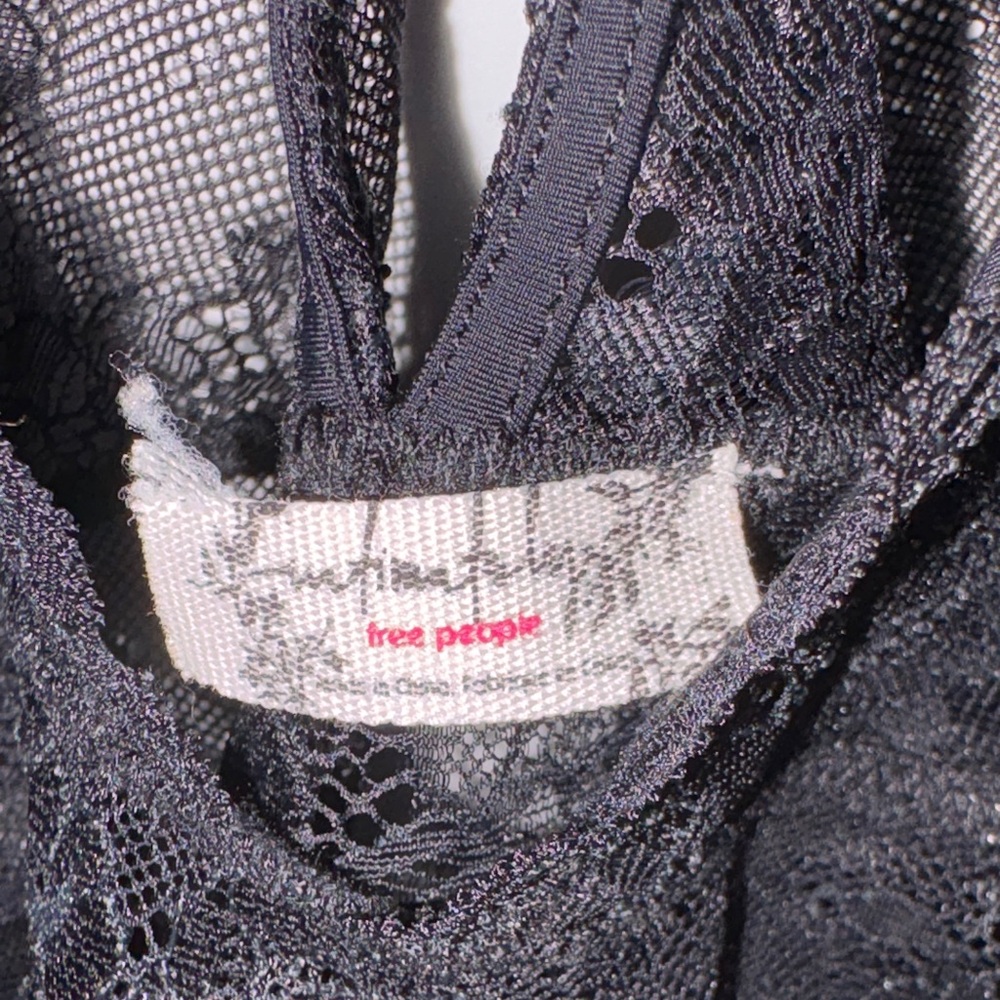 Free People Black Lace Bralette - Picture 2 of 4